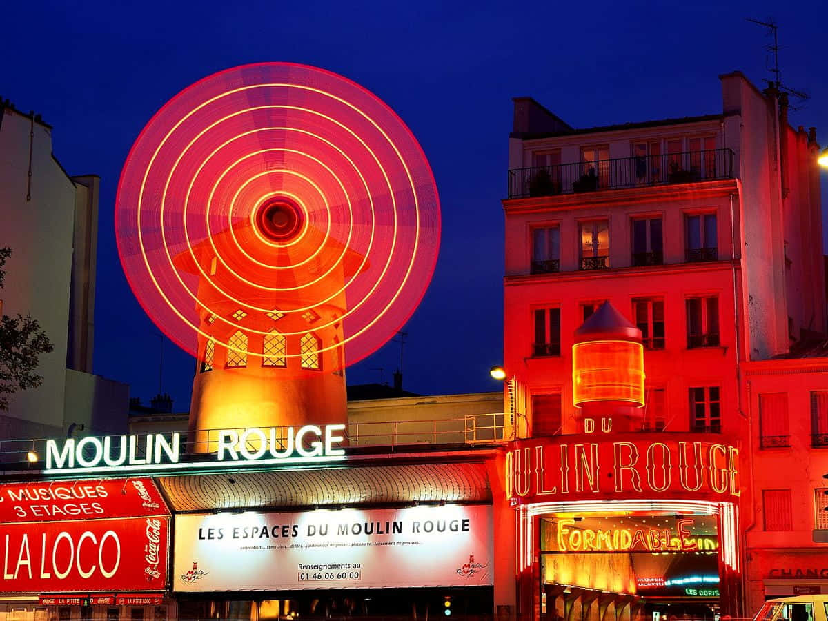 Moulin Rouge tidlig aften tegn Wallpaper