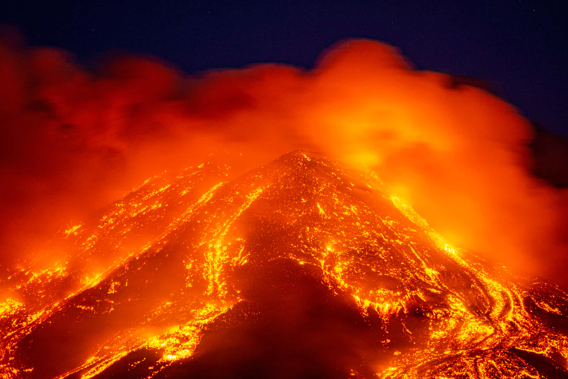 Mount Etna Climate Volcano Wallpaper