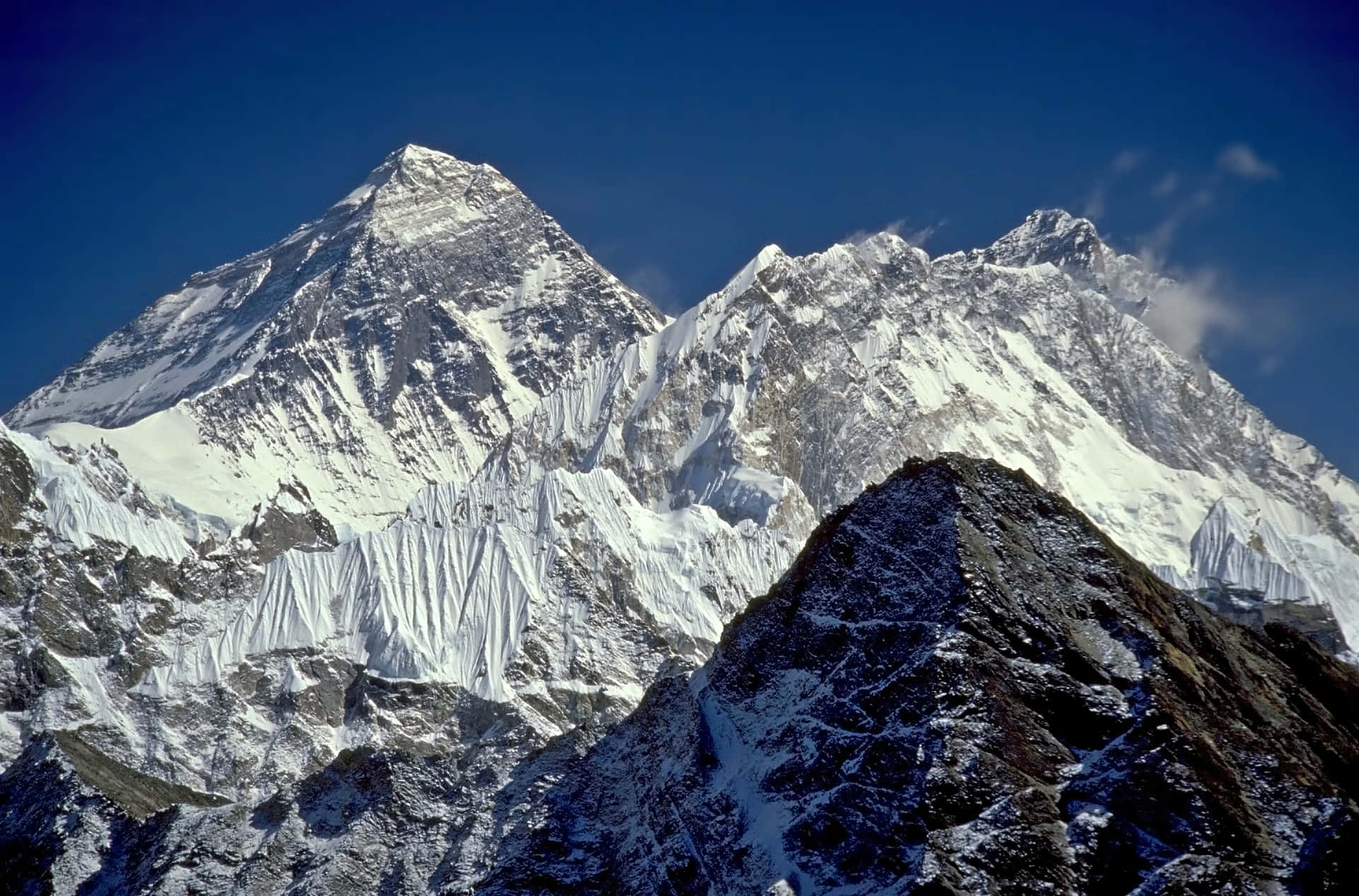 “Explore the peaks of Mount Everest, the highest mountain in the world.”