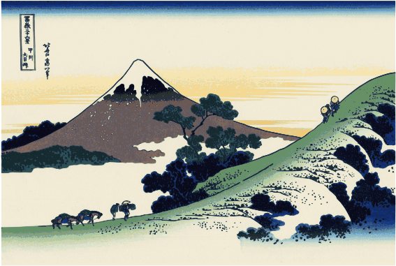 Mount Fuji Classic Japanese Art PNG