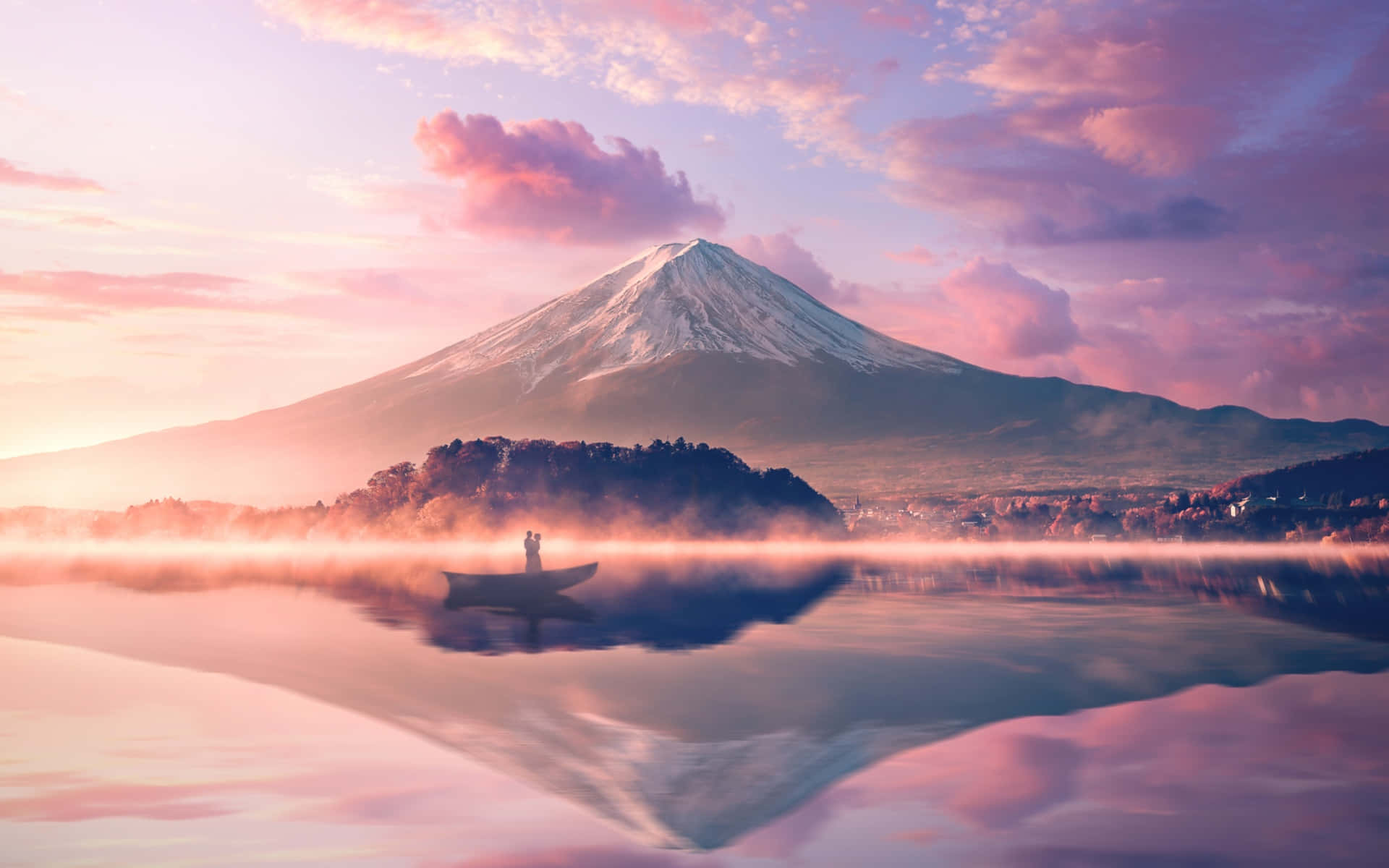 Mount Fuji Perfect Conical Volcano Wallpaper