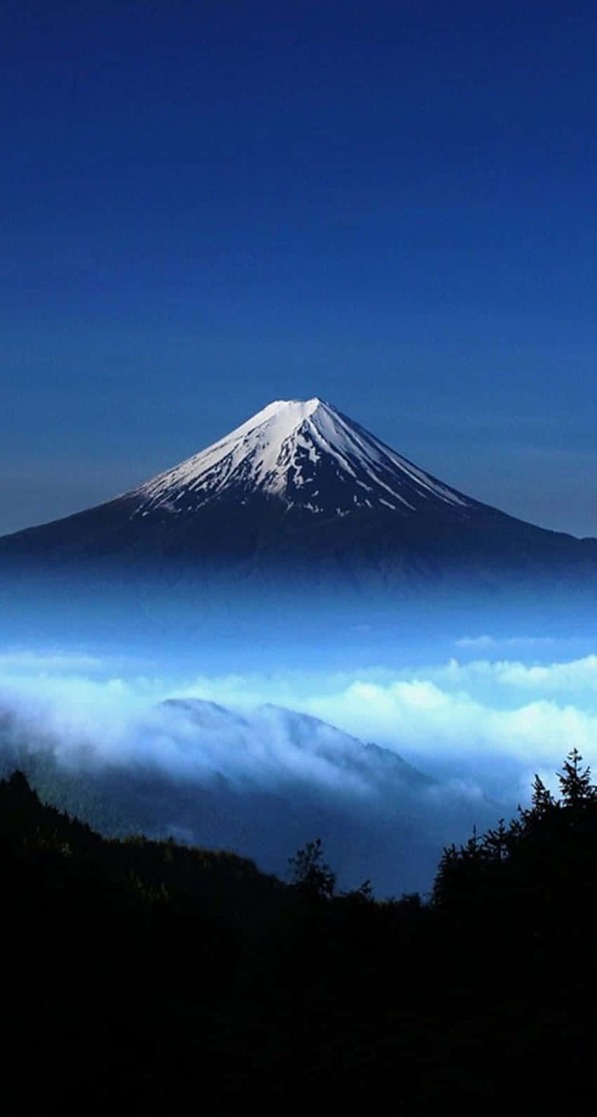 Sceneri fra Mount Fuji i Japan. Wallpaper