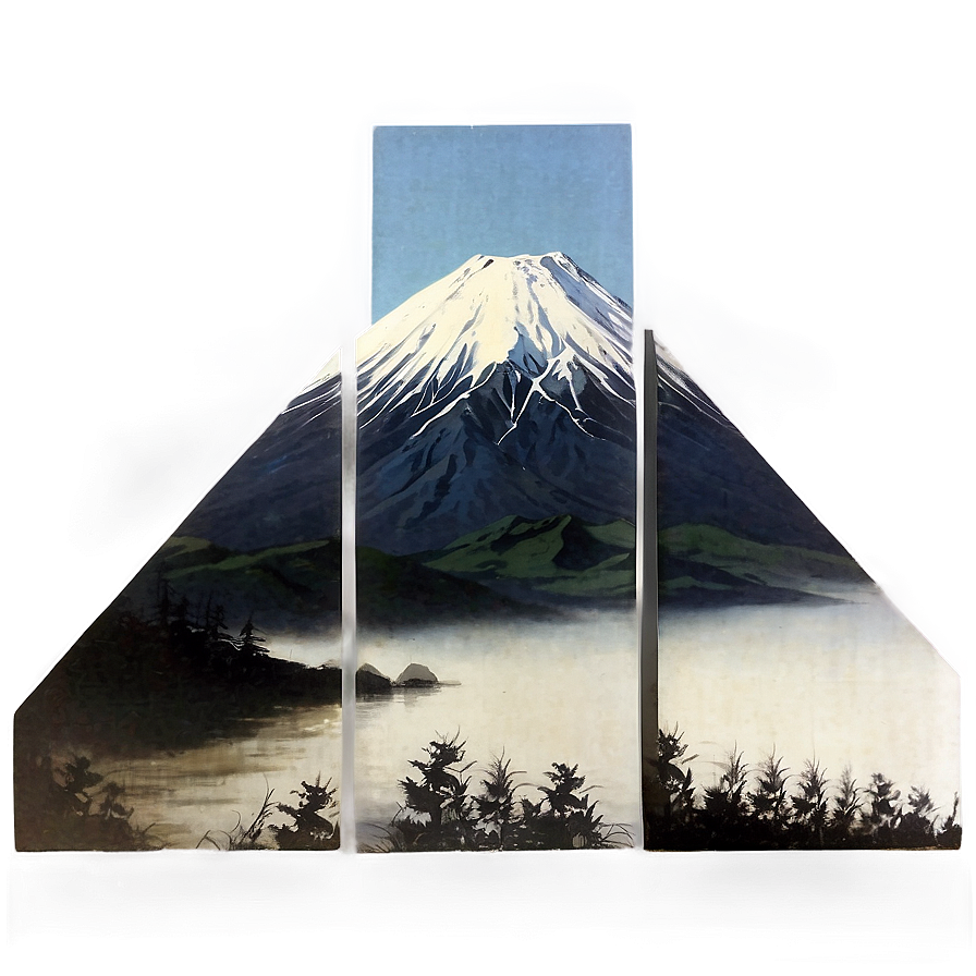 Mount Fuji Silhouette Png Fnp74 PNG