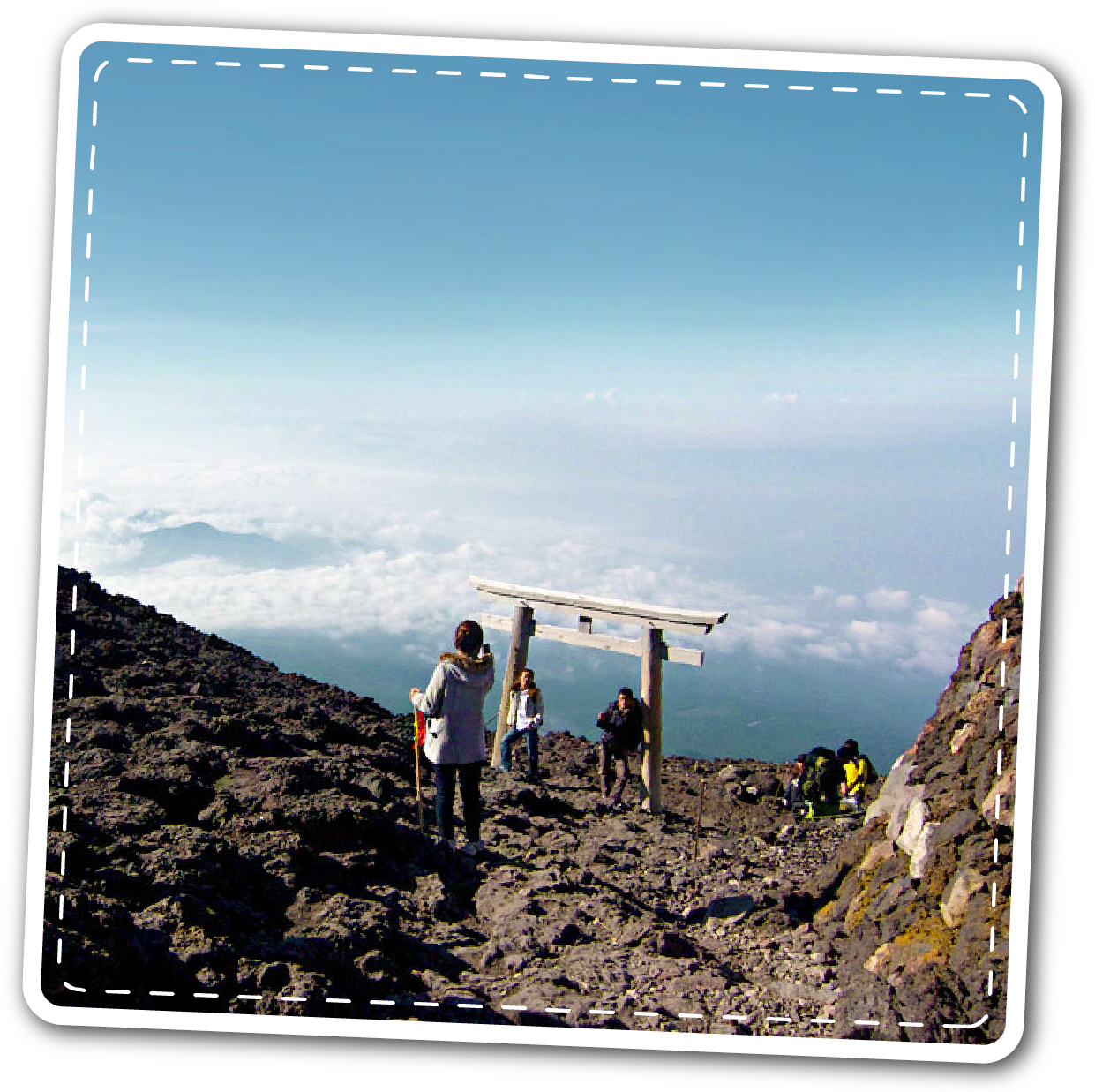 Mount Fuji Summit Torii Gate PNG