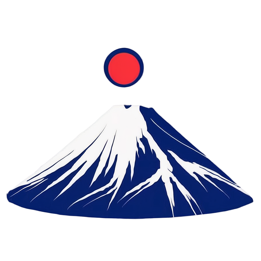 Mount Fuji With Kimono Pattern Png 06242024 PNG