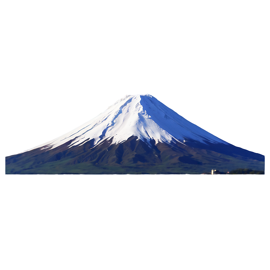 Mount Fuji With Temple Png Bpe PNG