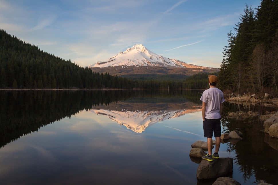 “Take in the majestic view of Mount Hood.”