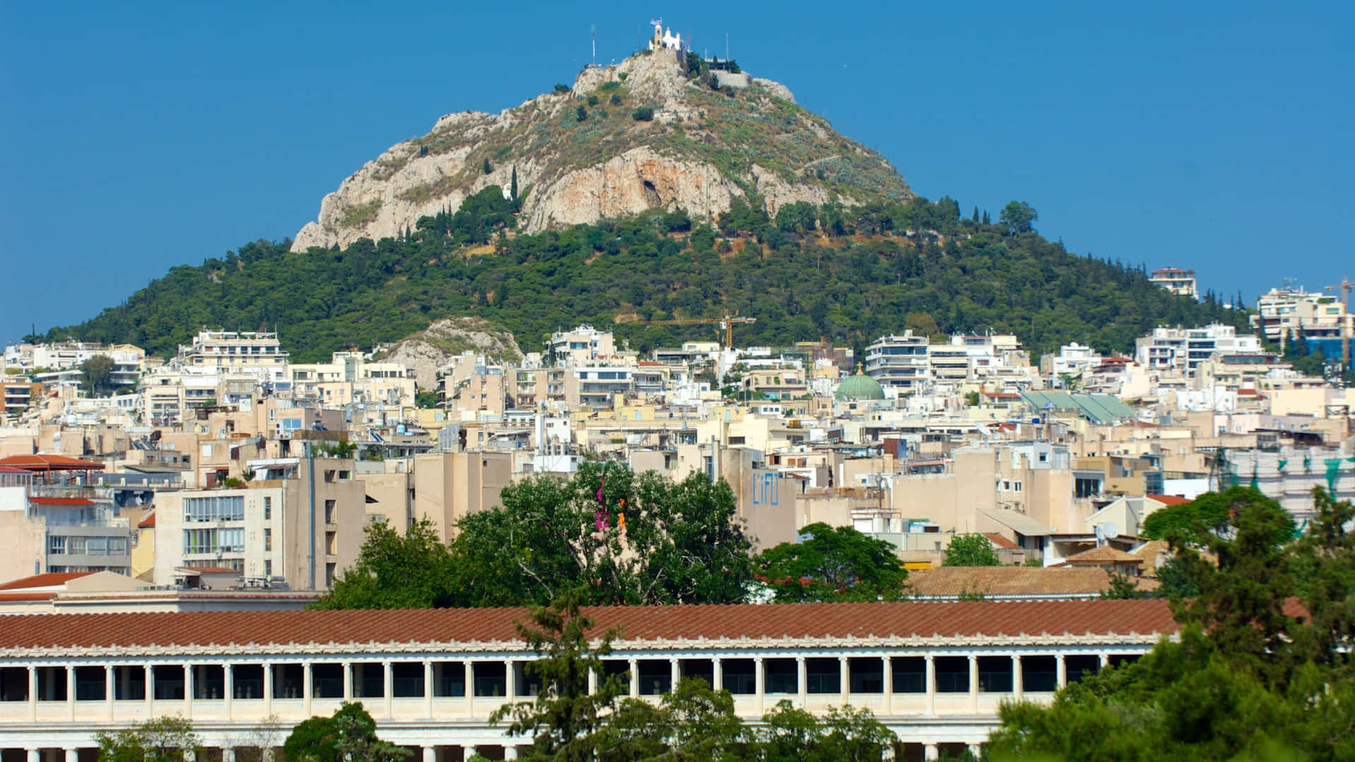 Montelicabeto, En Lo Alto De Atenas. Fondo de pantalla