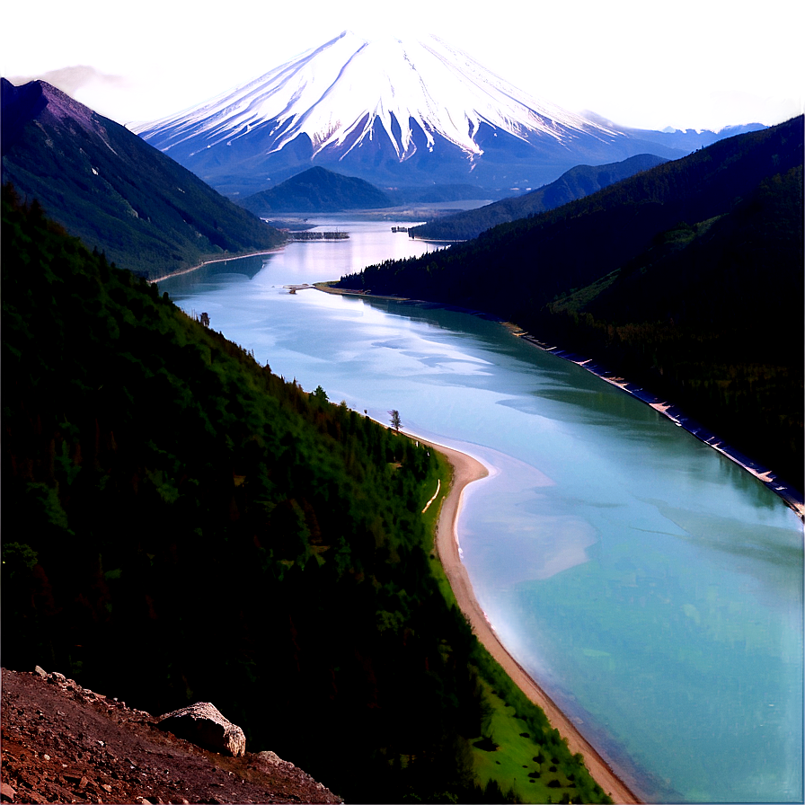 Mount Paektu Scenic View Png Koa67 PNG