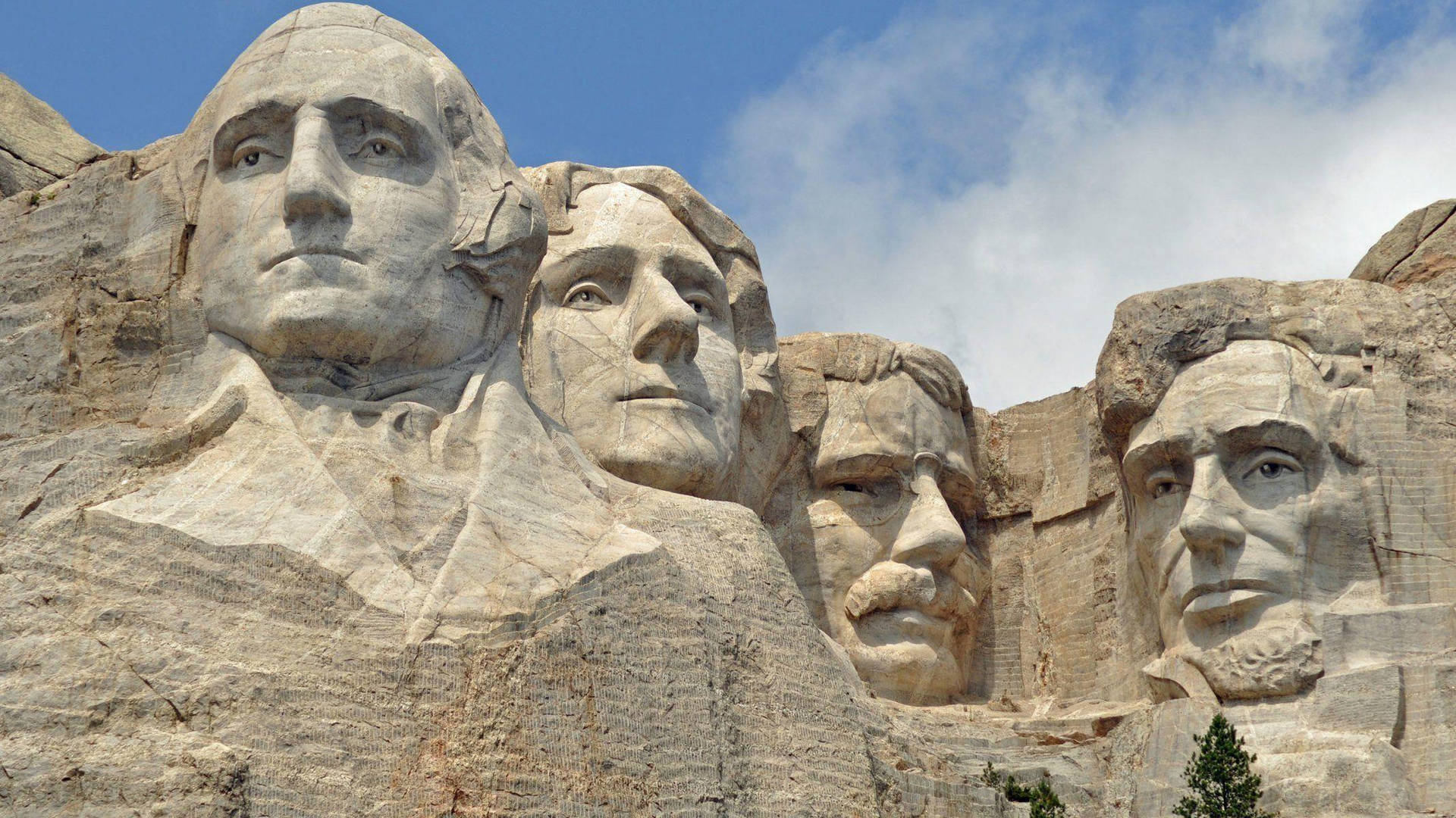 Obramaestra Esculpida Detallada De Mount Rushmore Fondo de pantalla
