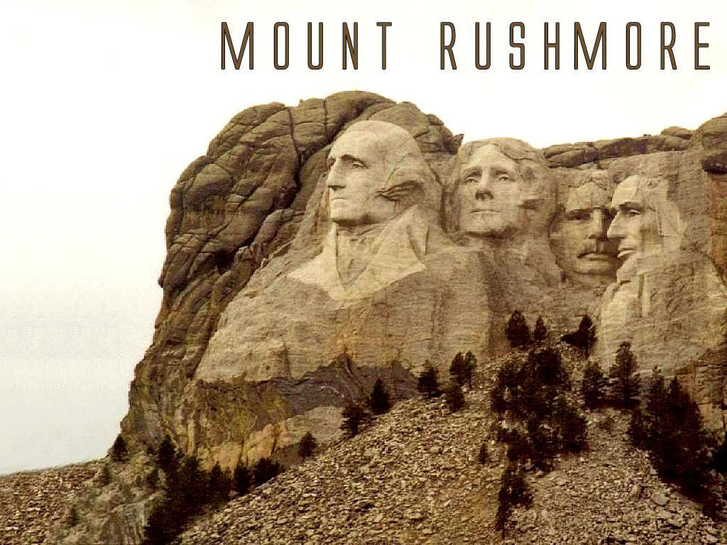Mount Rushmore From A Different Angle Background
