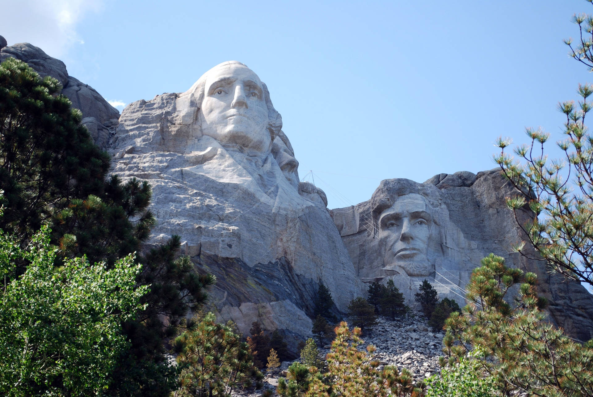Mount Rushmore Washington And Lincoln Wallpaper