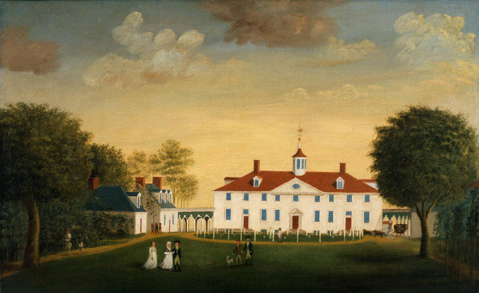 Pinturade Mount Vernon Em Hd. Papel de Parede