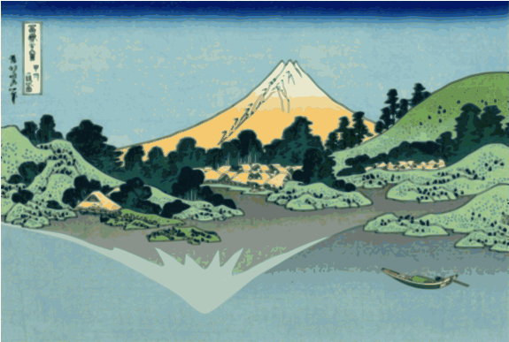 Mount_ Fuji_ Ukiyoe_ Artwork PNG