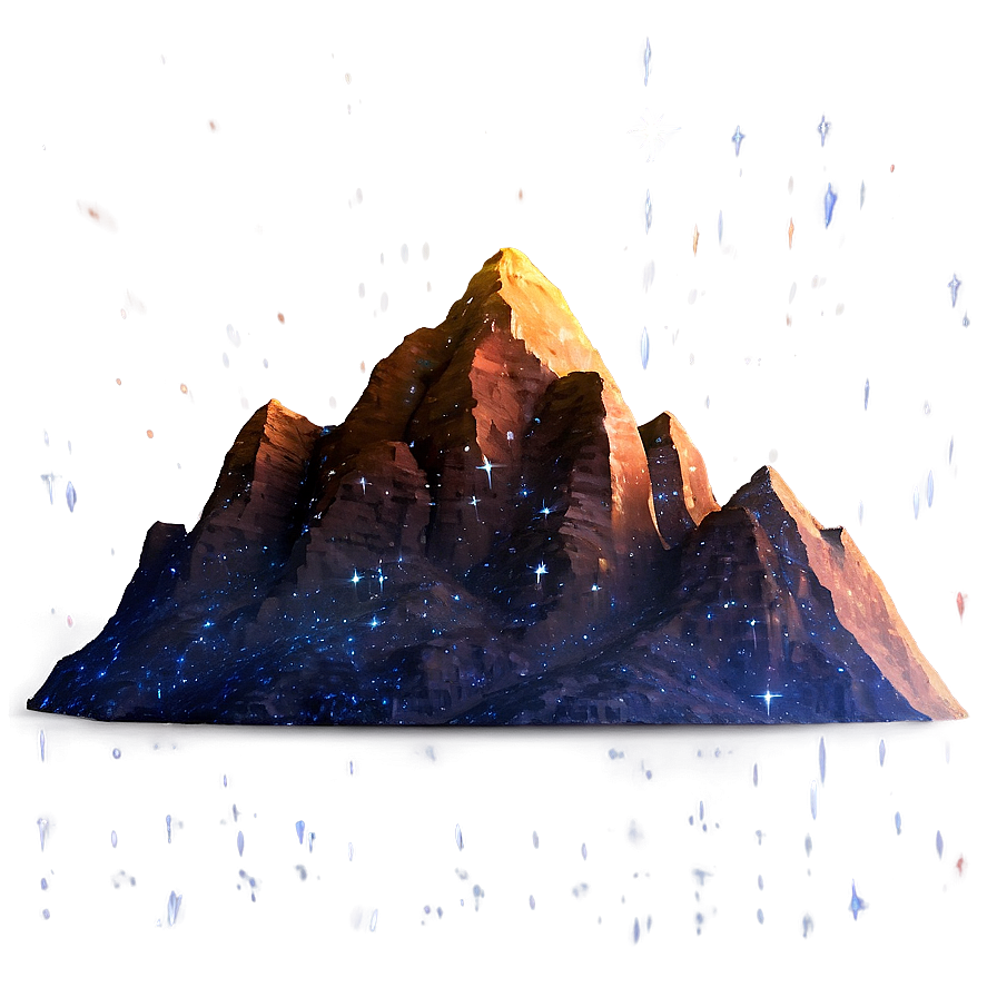 Mountain And Starlight Png Eku86 PNG