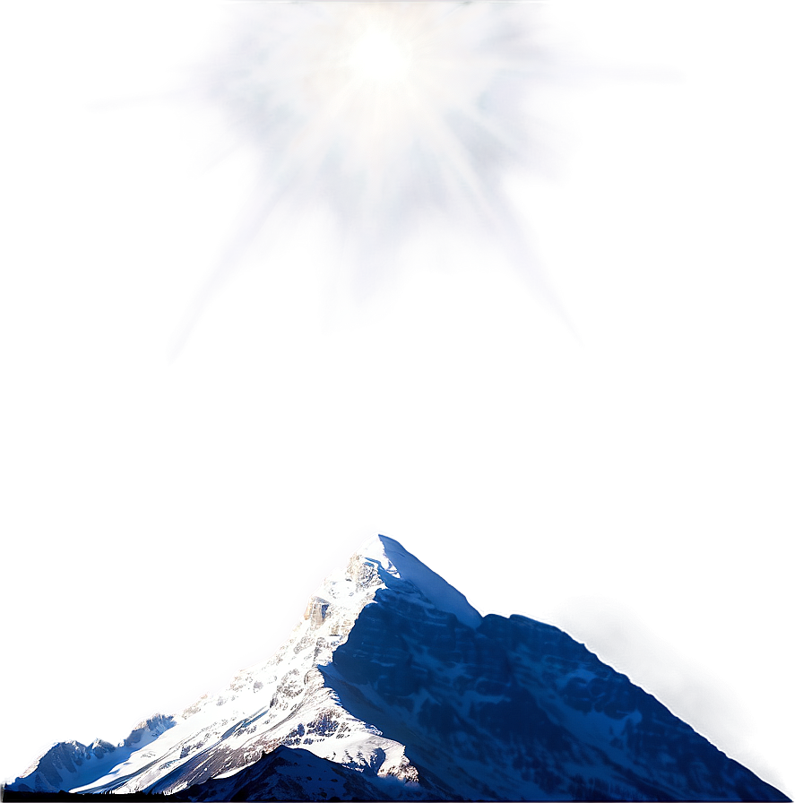 Mountain And Sunrays Png Qjr PNG