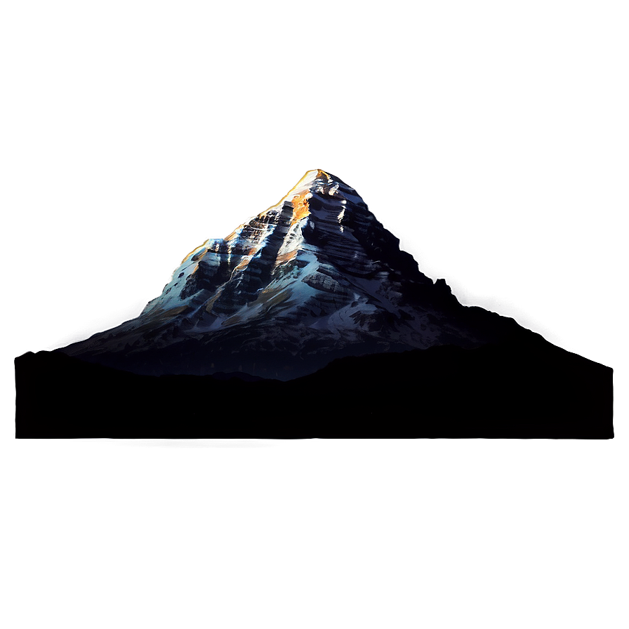 Mountain At Night Png 05032024 PNG