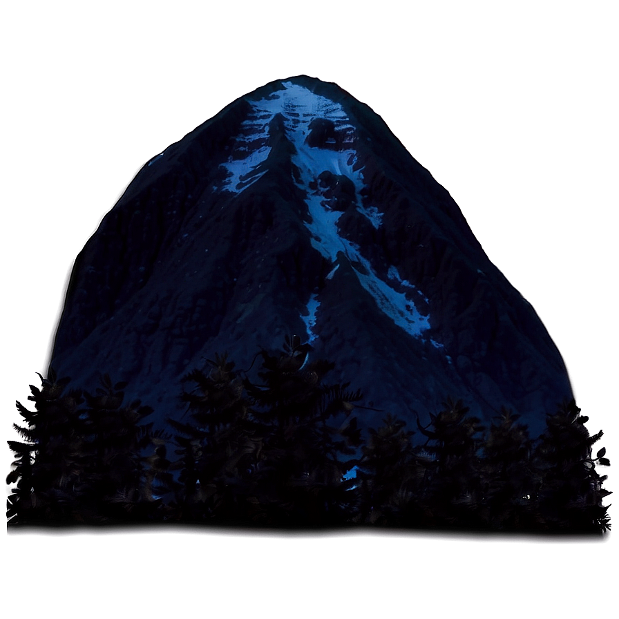 Mountain At Night Png 5 PNG