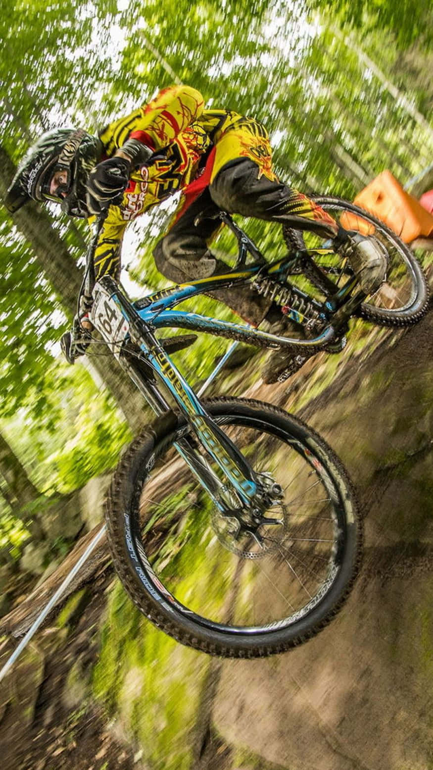 Racing Mountain Bike Iphone Home Screen Wallpaper