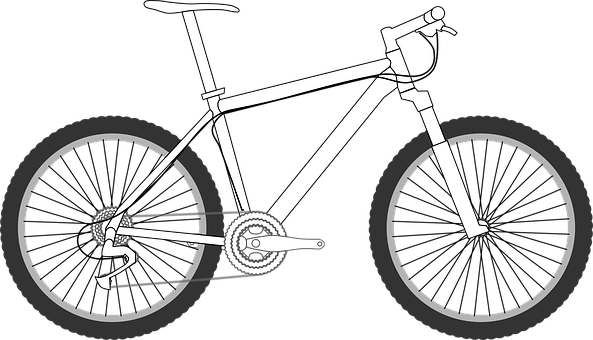 Mountain Bike Silhouette SVG