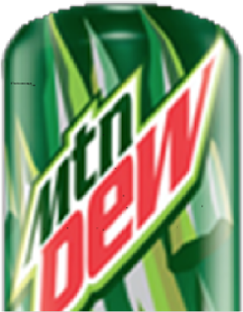 Mountain Dew Can Close Up PNG