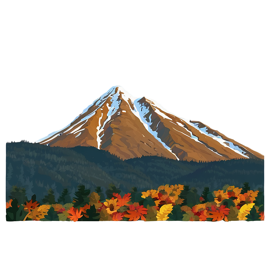 Mountain During Fall Png 96 PNG