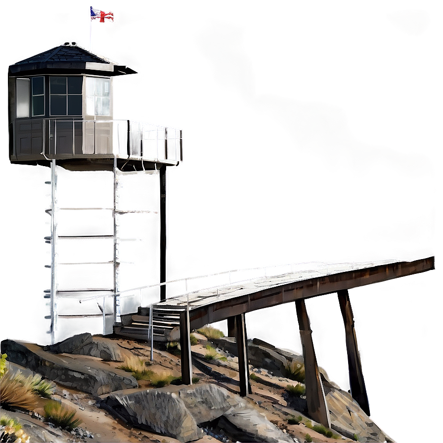 Download Mountain Fire Lookout Png 64 | Wallpapers.com