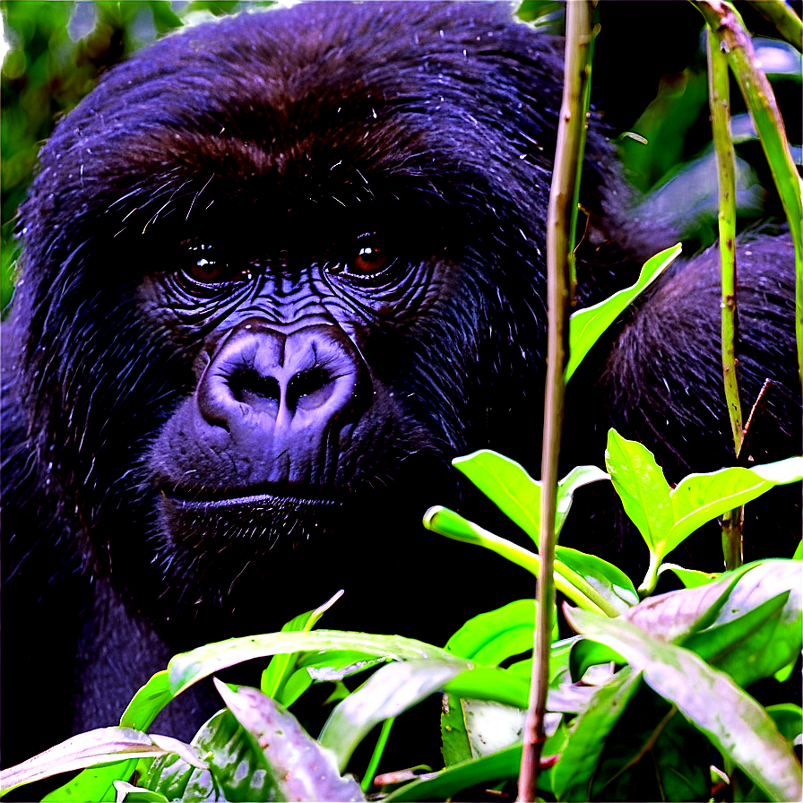 Mountain Gorilla In Mist Png 75 PNG