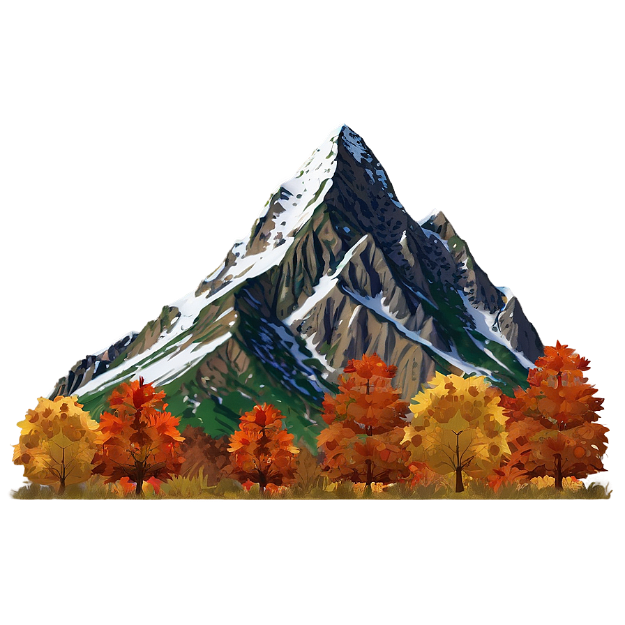 Mountain In Autumn Png 8 PNG
