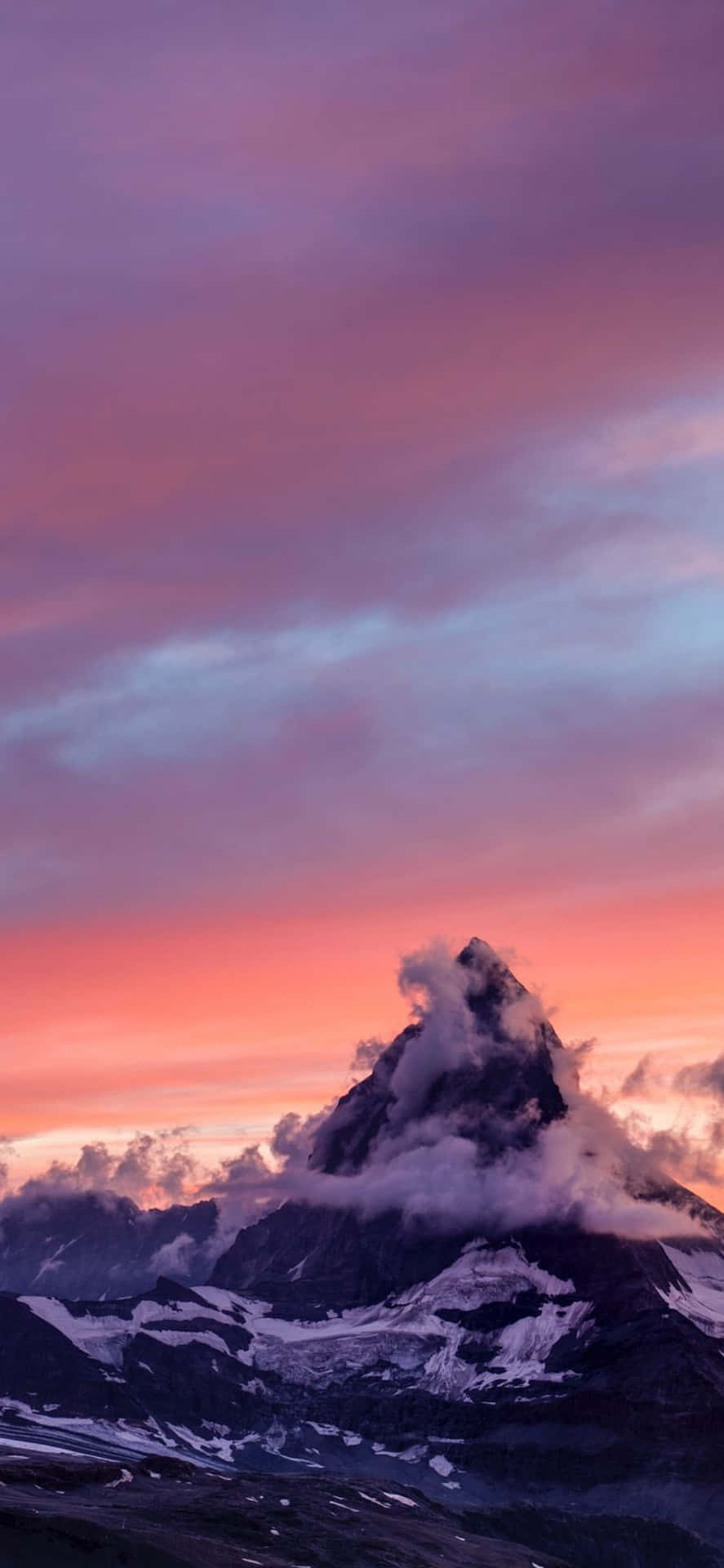 Majestic Mountain Landscape on an iPhone Background