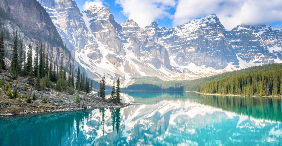Mountain Lake Reflection Scenery Wallpaper