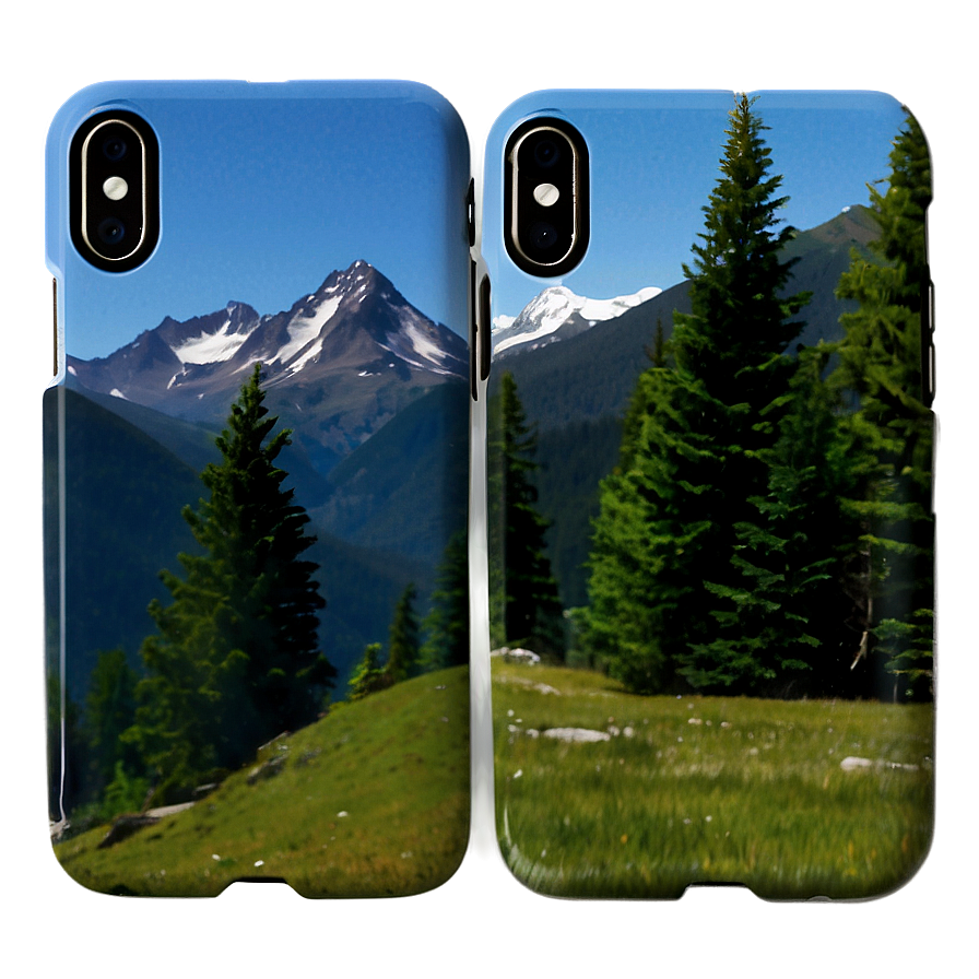 Mountain Landscape Phone Case Png Wub PNG
