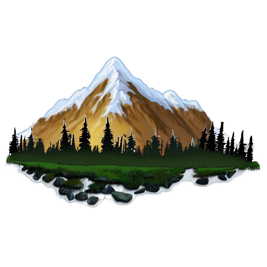 Mountain Peak View Png Yym PNG