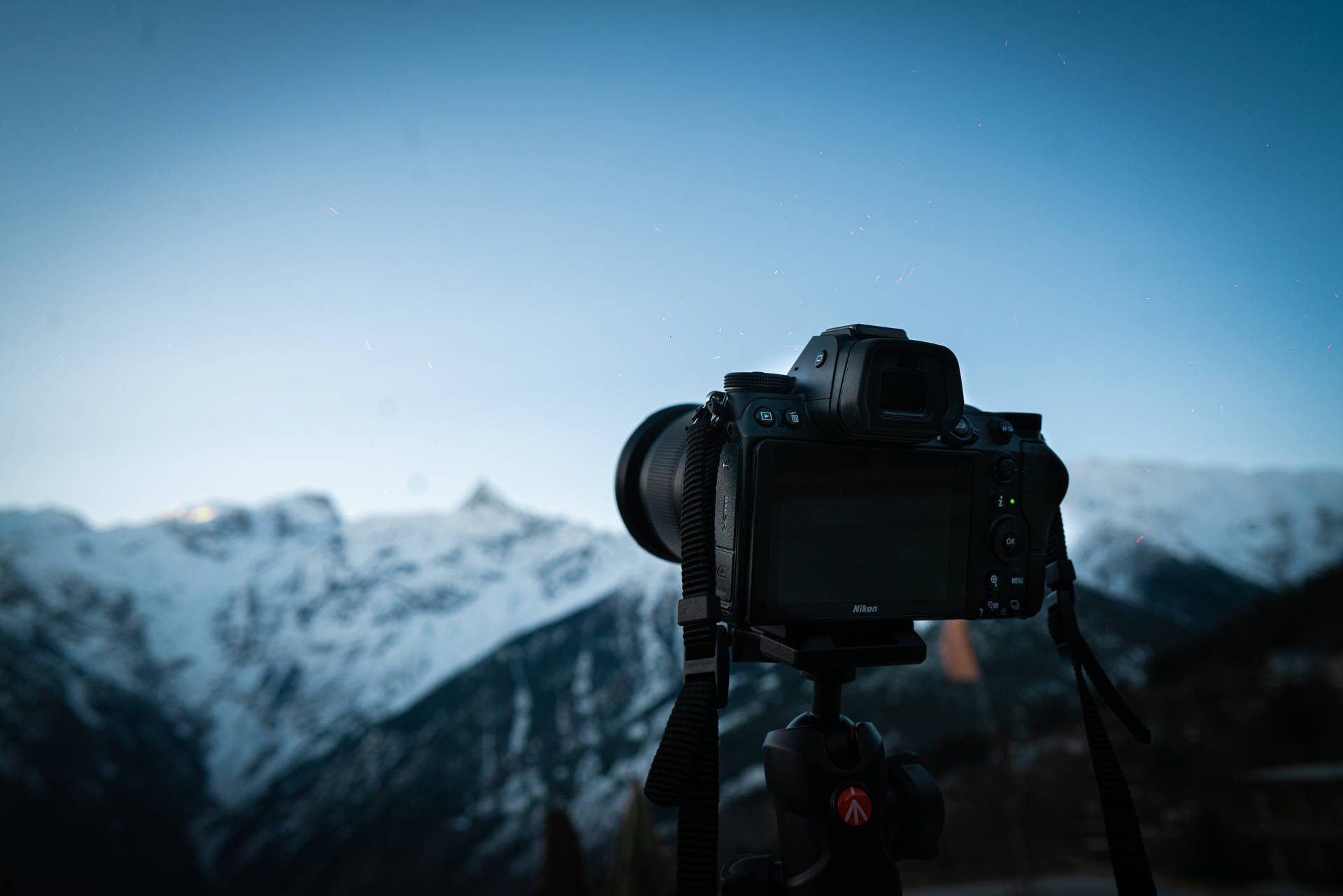Mountain Photography With Black Dslr Camera