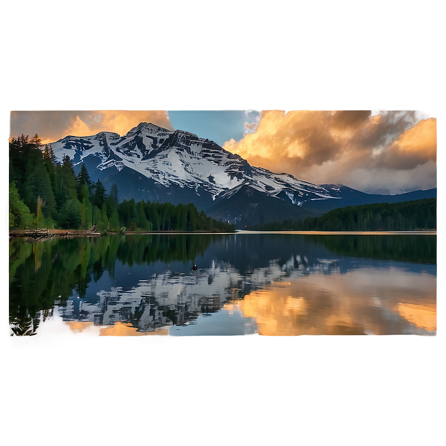 Download Mountain Reflection Lake Png Gjh | Wallpapers.com