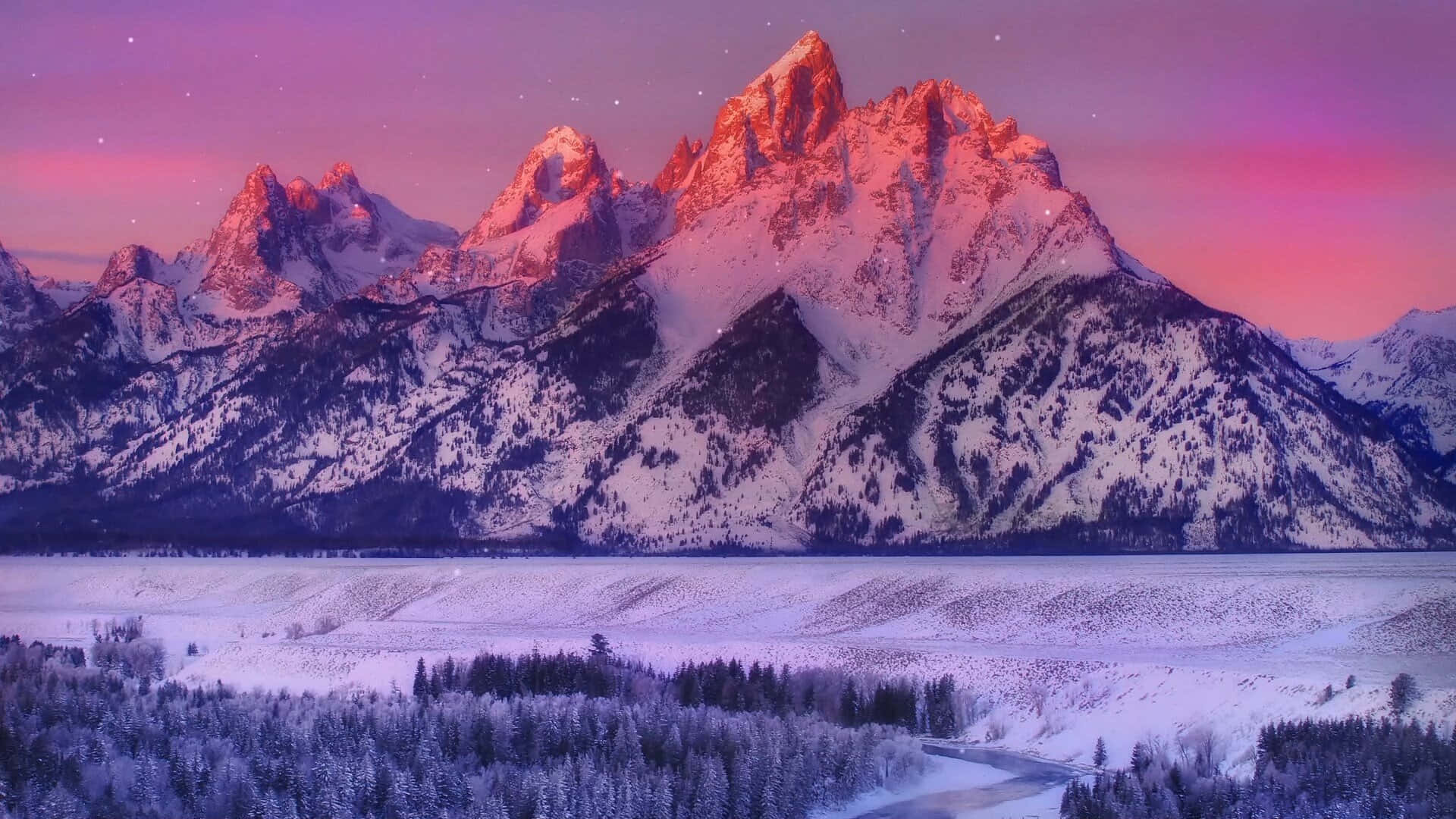 "Take in the beauty of nature by enjoying the stunning mountain scenes." Wallpaper
