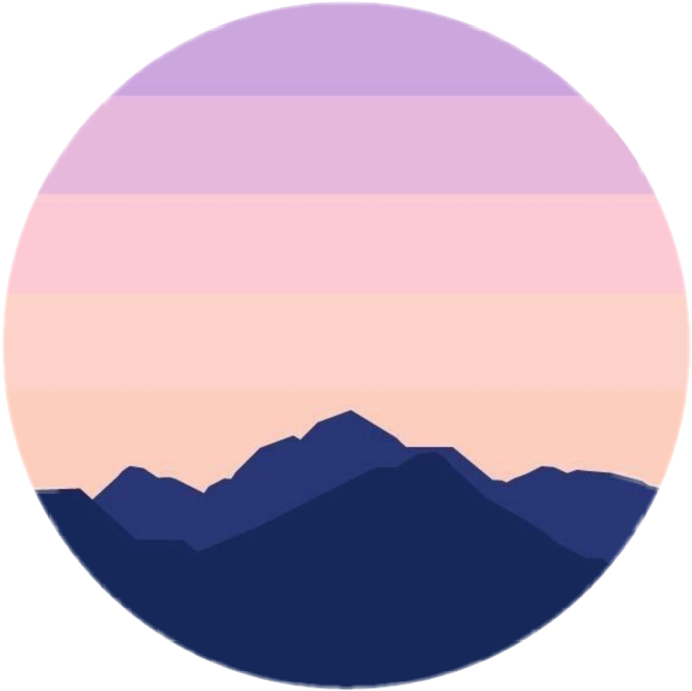 Mountain Summit Gradient Sky PNG