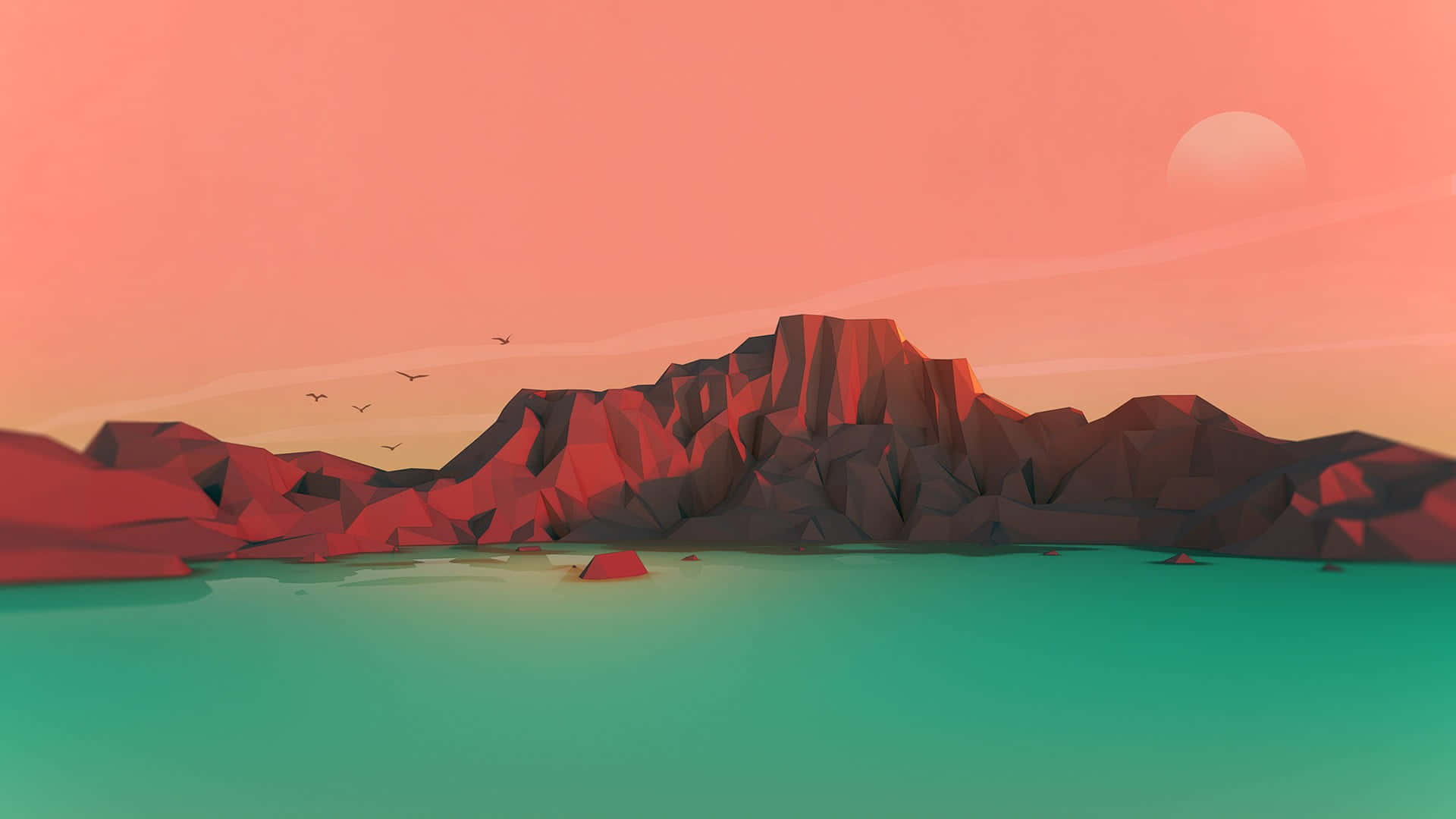 Einmalerischer Blick Auf Den Sonnenuntergang Über Den Rocky Mountains. Wallpaper