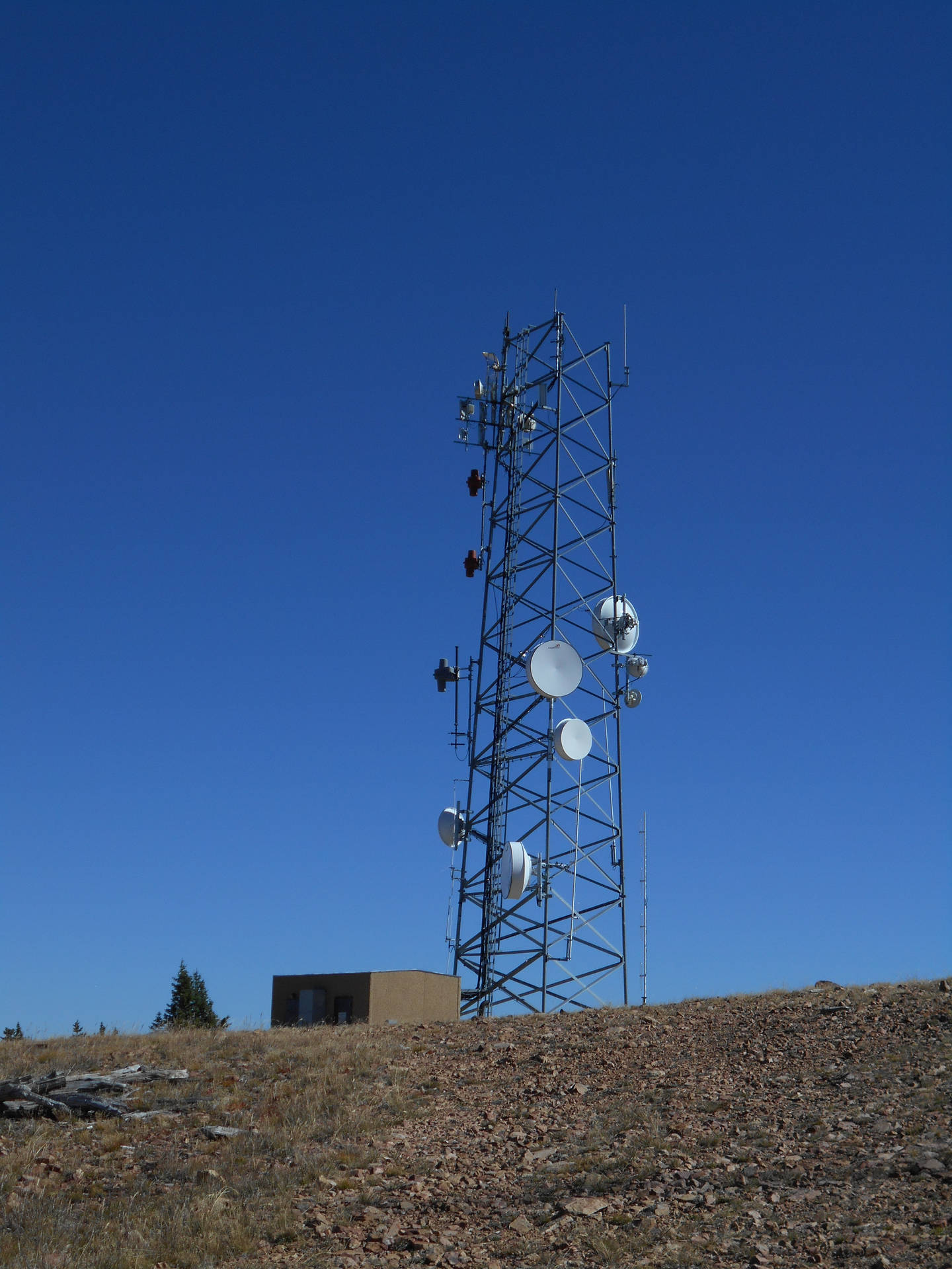 Mountain Top Communication Tower SVG