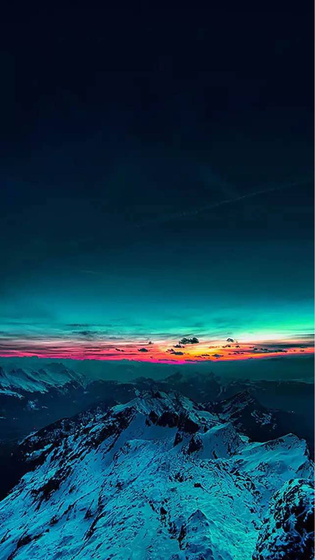Bjerg under himmel iPhone 8 Live Wallpaper Wallpaper
