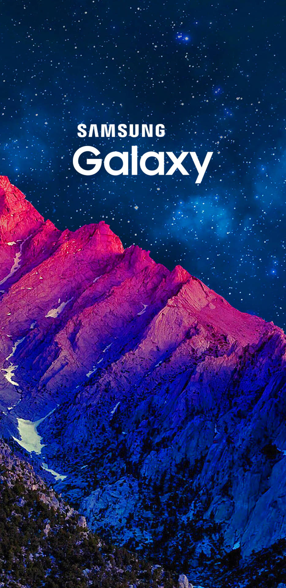 Mountain Under Starry Sky Samsung Full Hd Picture