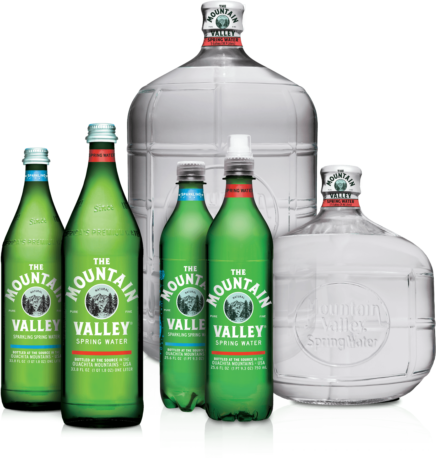 Mountain Valley Spring Water Collection PNG