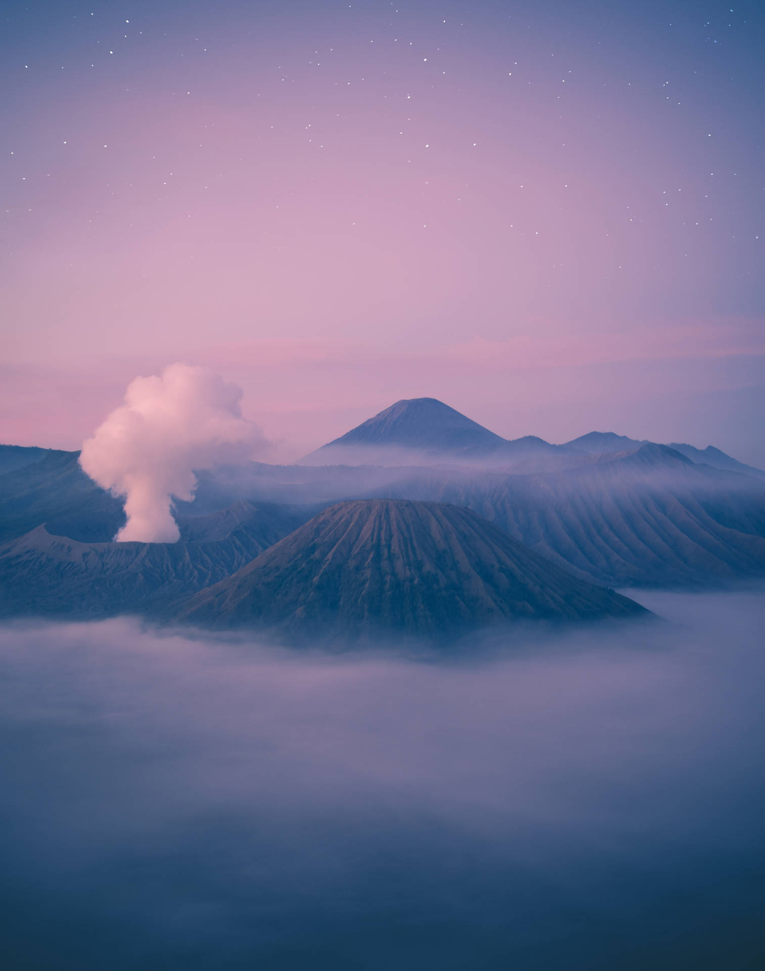 Mountain With Pastel Clouds