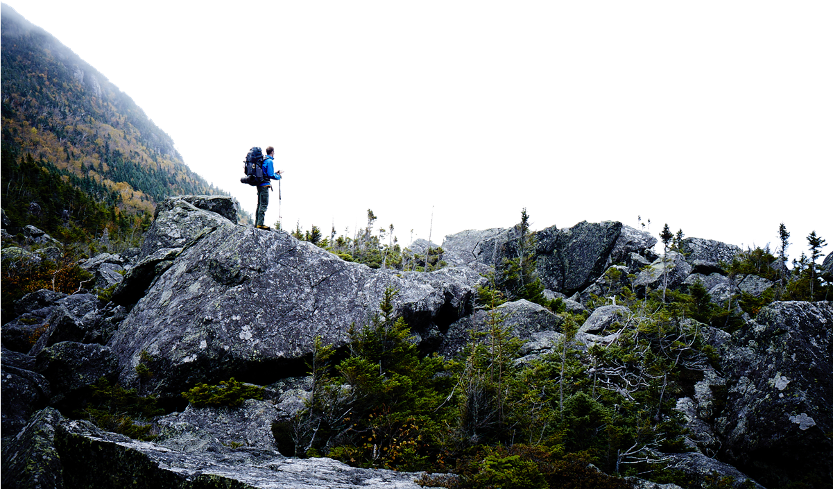 Mountain_ Hiker_ Reaching_ Summit PNG