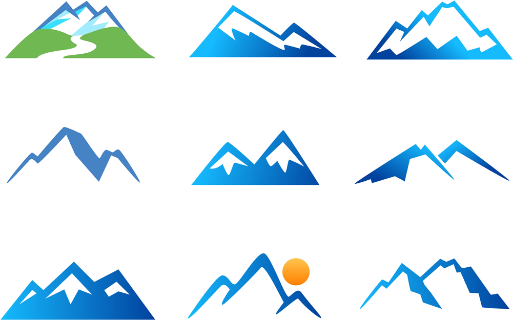 Mountain_ Icons_ Collection PNG