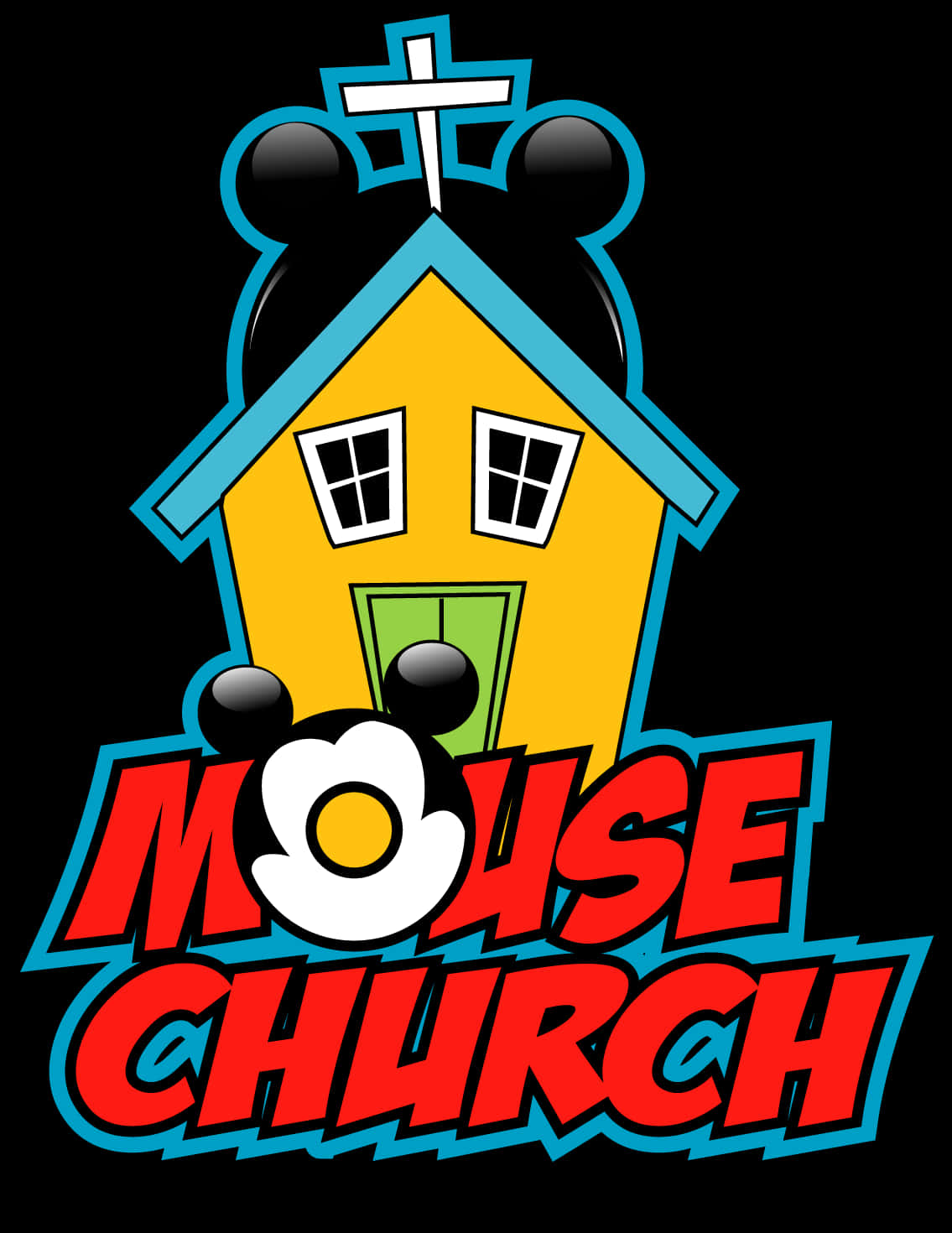 Mouse Church Graphic Illustration PNG