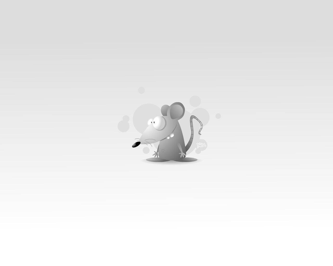 Download Mouse In Cartoon Style Art Wallpaper 