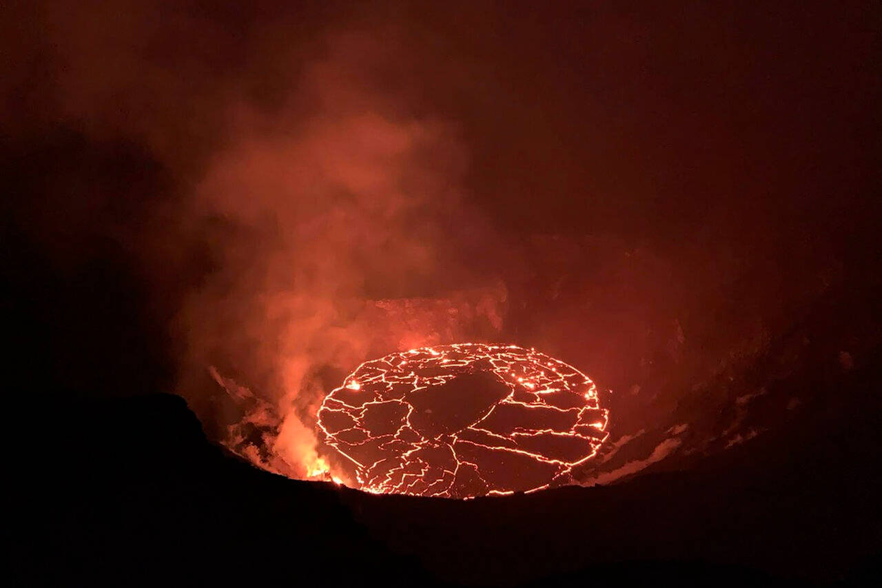 Boccadel Vulcano Kilauea Sfondo