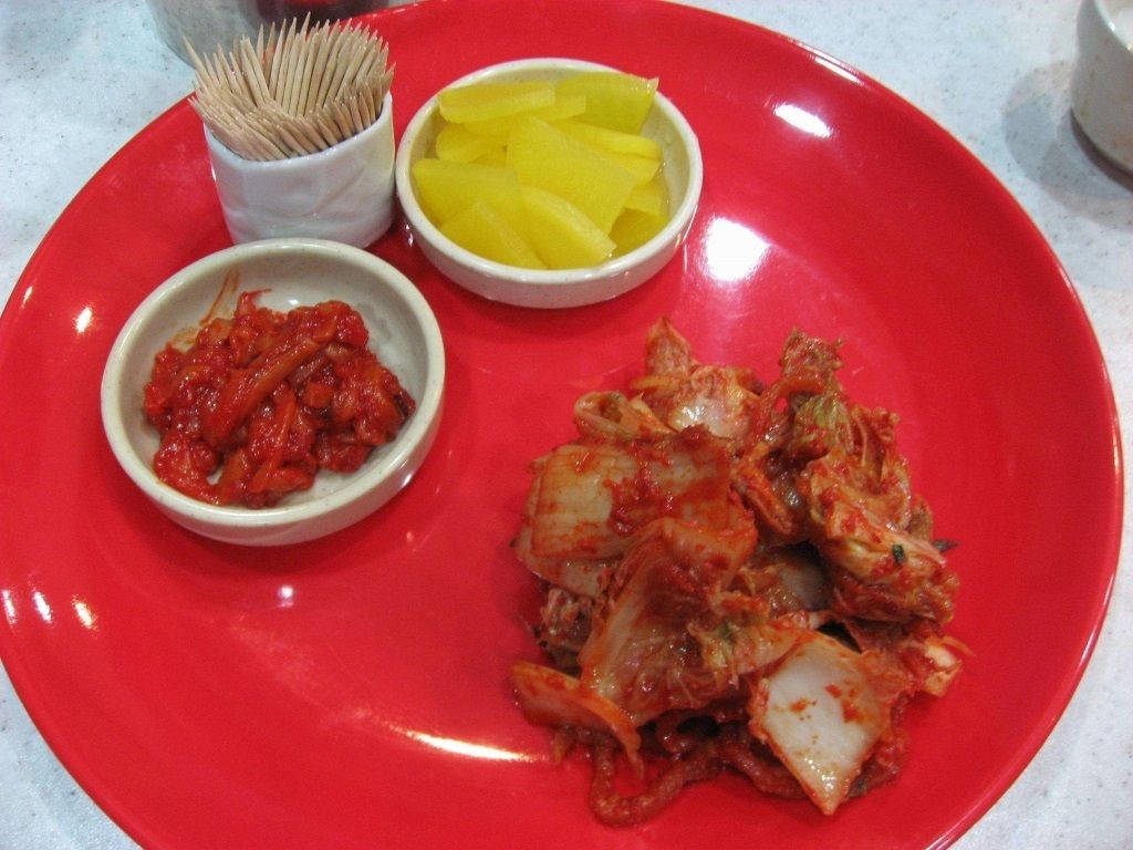 Scopril'autentico Sapore Della Corea Con Il Delizioso Kimchi Sfondo