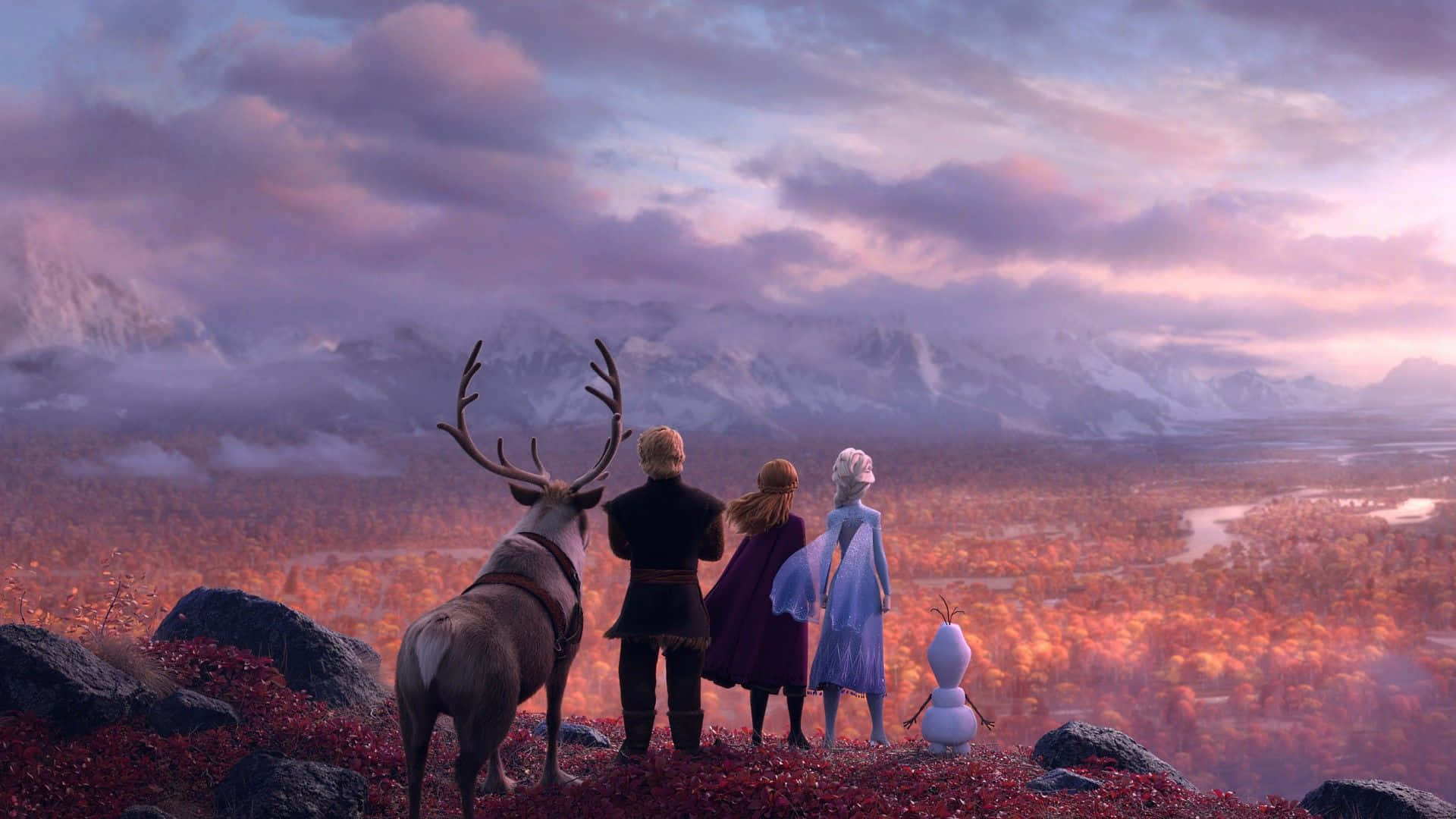 Frozen2 - Elsa Und Anna - Hd-hintergrundbild